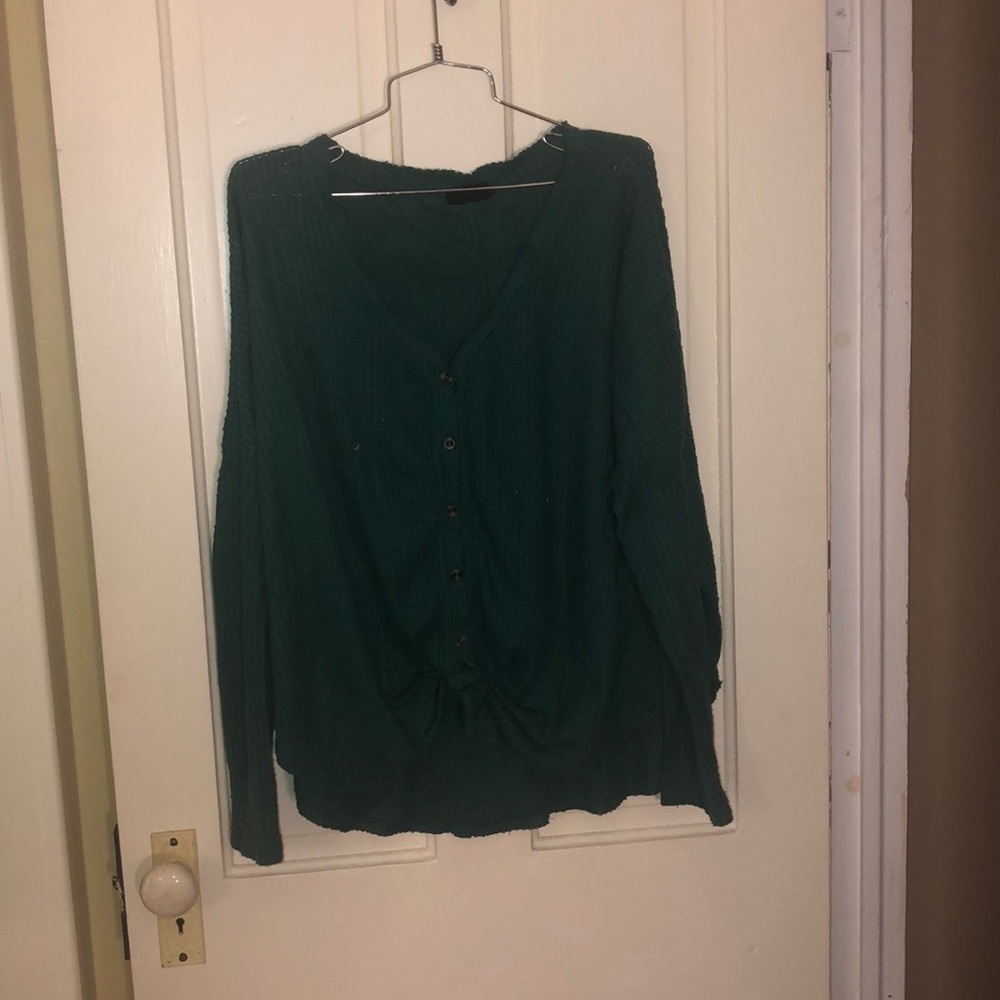 Jojo Oversized Button Down Thermal - image 5